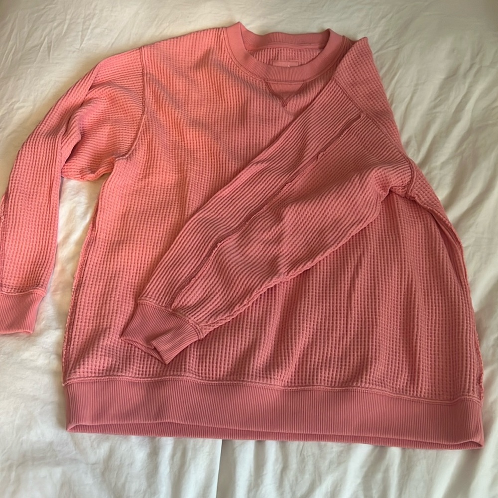 Arie waffle knit pullover